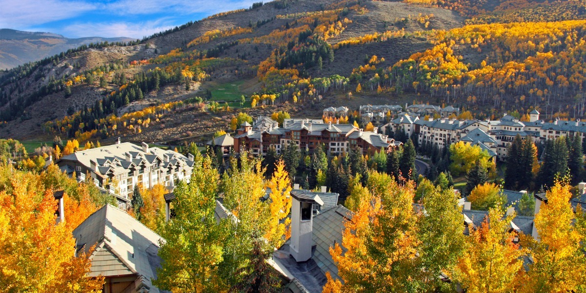 Beaver Creek Village int he fall