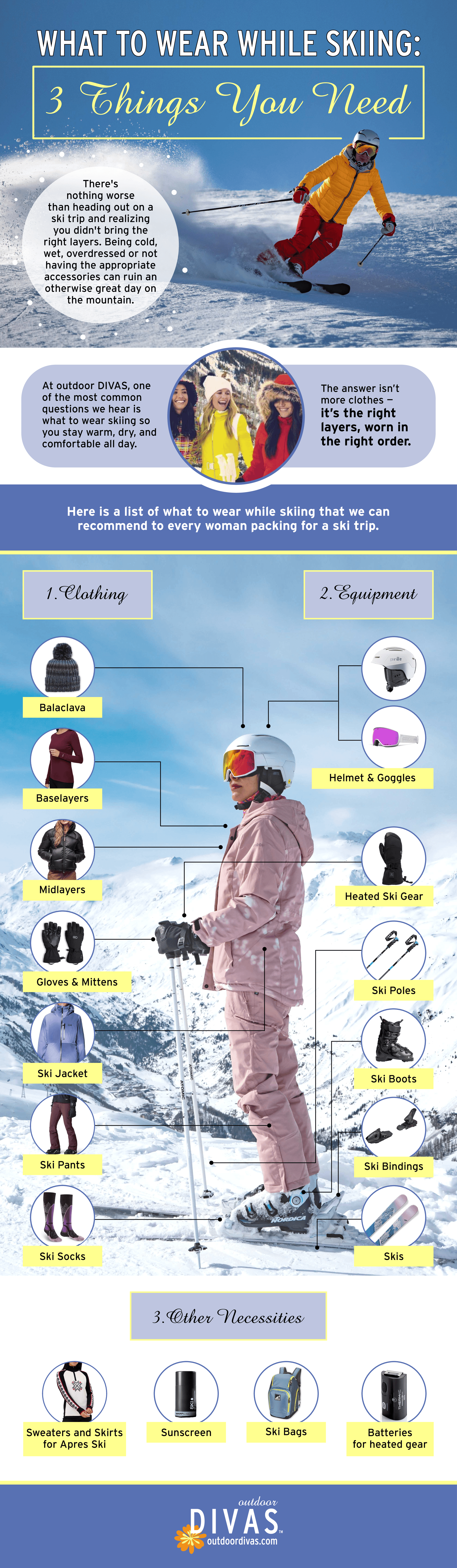 What to Wear While Skiing: 3 Things You Need